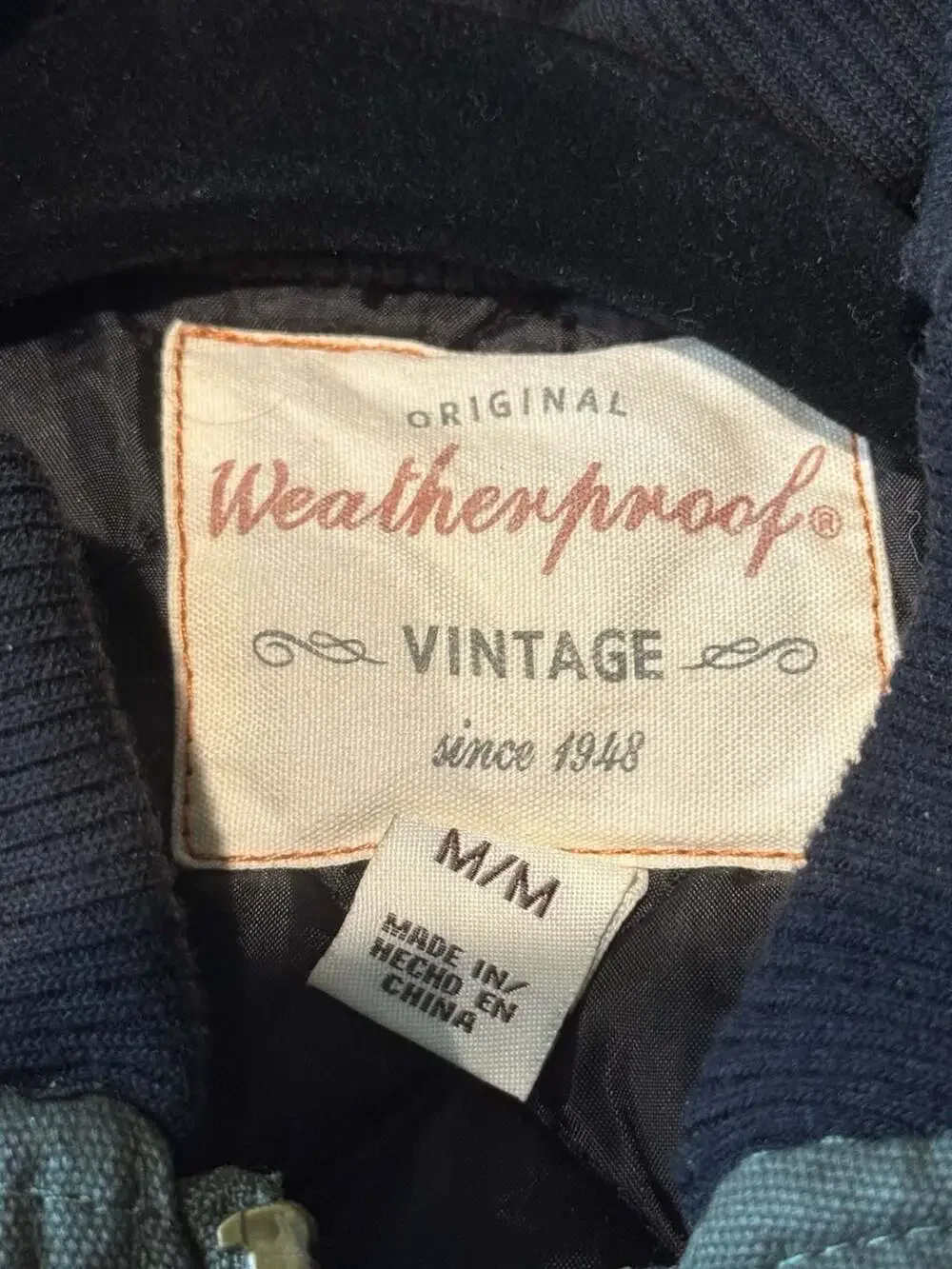 Weatherproof Vintage Men's Canvas Utility Workwear Vest in Olive Size M